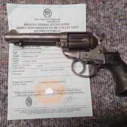 REVOLVER COLT LIGHTNING .38 + Ekspertise Saint-Etienne Categorie "D"