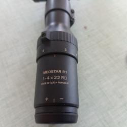 Lunette Meostar R1 1-4x22rd Montage Weaver 30mm