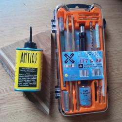 Coffret de nettoyage en   4.5 / 22 lr   plus huile.