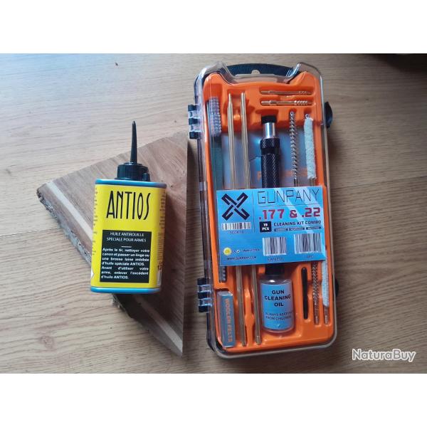 Coffret de nettoyage en   4.5 / 22 lr   plus huile.