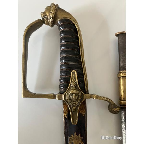 Sabre, d'officier, de chasseurs  cheval, de la garde impriale, premier empire