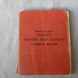 WW2 ANGLETERRE MANUEL CONVERSATION ANGLAIS POUR TRADUCTION DU FRANCAIS " POCKET SELF-TAUGHT PHRASE