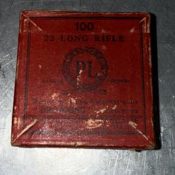 1 BOITE DE 100 CARTOUCHES 22 LONG RIFLE POUR CARABINE AUTOMATIQUE BROWNING NEUVE D'EPOQUE SCELLEE