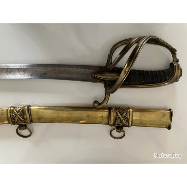 Sabre, d'officier, d'artillerie  cheval, premier empire
