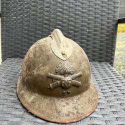 Casque Adrian M1915 modèle Artillerie