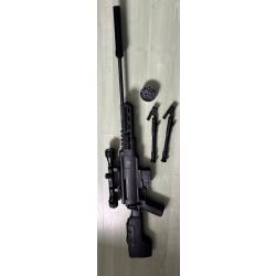1 x CARABINE A AIR COMPRIME BLACK OPS SNIPER TACTICAL 4.5 MM + boîtes de 500 plomds