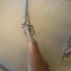 fusil à pistons calibre 12 deux canons juxtaposer