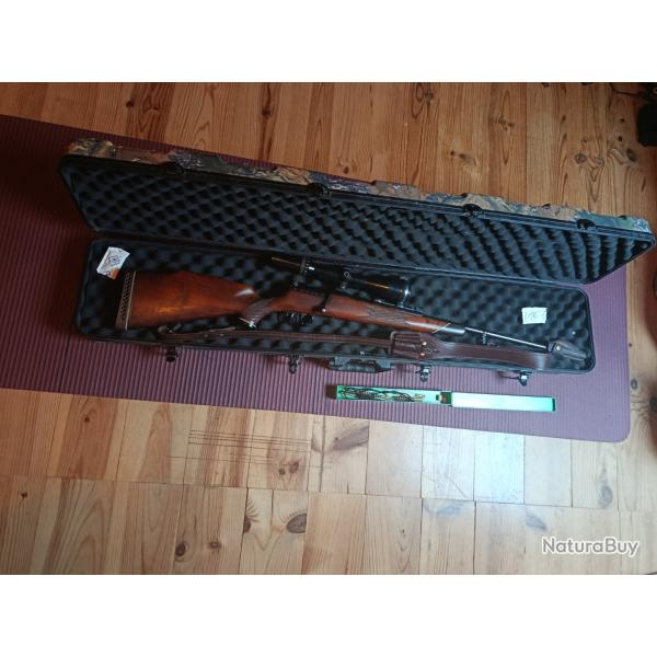 Carabine mauser 66 7 Rm Lunette Schmidt & Bender 3x12-50