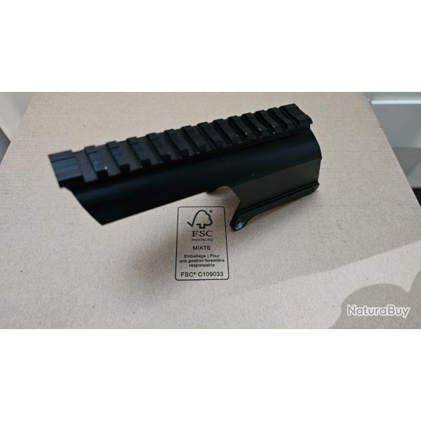 Rail picatinny a fixation sur boitier pour fusil a pompe Winchester SXP