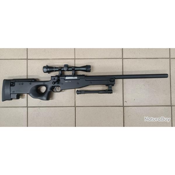 Rplique fusil sniper M59 double eagle (type AW308 / L96 mauser) + lunette 4x32 mtal + bipied mtal