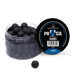 100 BILLES EN CAOUTCHOUC CAL 68