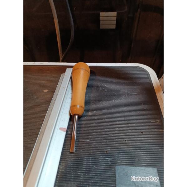 Ancien tournevis armurier  manche buis collection 11