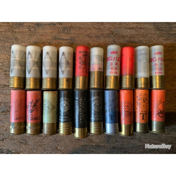 20 balles et chevrotines cal 12.