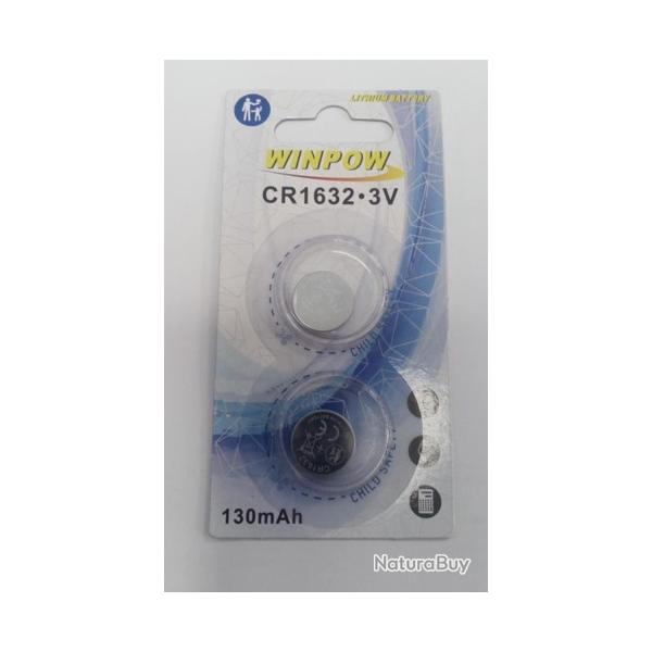 PACK 2 PILES CR1632 3V