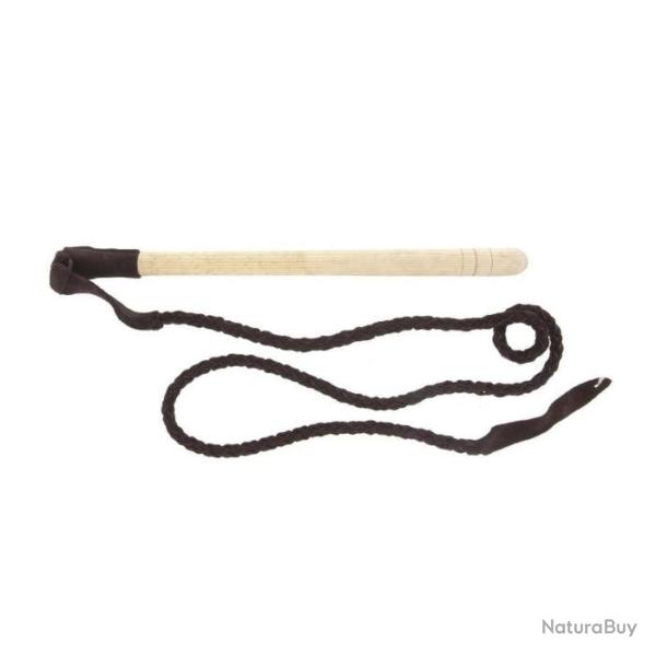 Fouet de v�nerie Fuzyon tress� cuir velours - 1,25 m