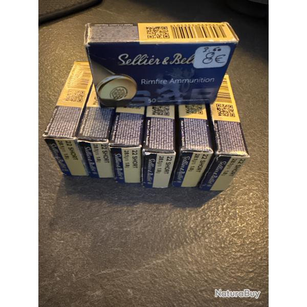 325 balles Boite SELLIER BELLOT 22LR SHORT