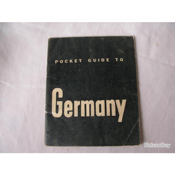 WW2 US MANUEL GUIDE MILITAIRE AM�RICAIN POUR L'ALLEMAGNE DAT� DE 1944 (39-45)