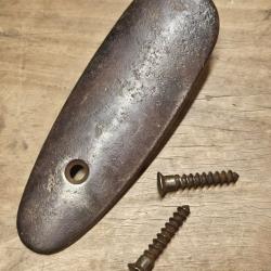 Plaque de couche de mousqueton Berthier avec ses deux vis