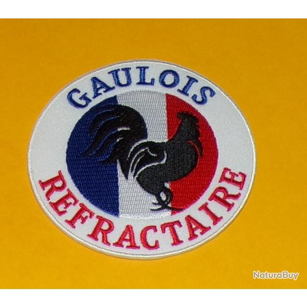 TISSU PATCH : GAULOIS REFRACTAIRE COQ , DIAMETRE 9CM , BON ETAT VOIR PHOTO . POUR TOUT RENSEIGNEMEN