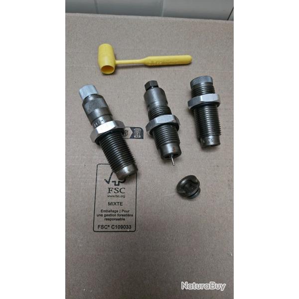 JEU DE 3 OUTILS LEE STEEL POUR CALIBRE 243 WINCHESTER