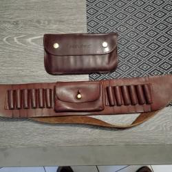 1 Cartouchiere ceinture balle carabine + 1 étui 10 balles