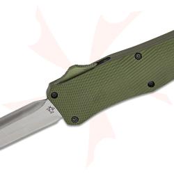 Couteau OTF Automatique Mantis Lame Stiletto Acier 440C Manche Green Aluminium Clip USA MANOTF817