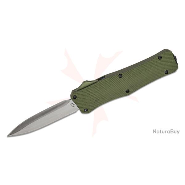 Couteau OTF Automatique Mantis Lame Stiletto Acier 440C Manche Green Aluminium Clip USA MANOTF817