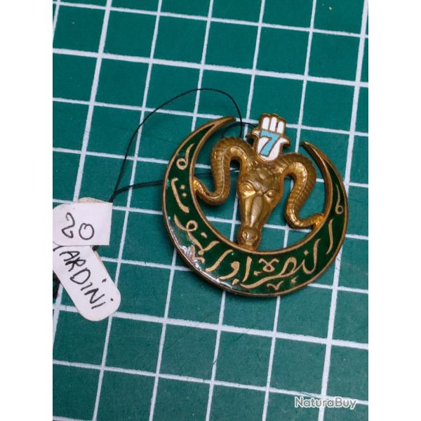INSIGNE 7eme REGIMENT DE TIRAILLEURS ALGERIENS, 7EME RTA DRAGO PARIS (1) clat