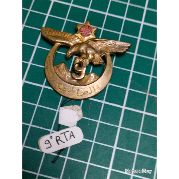 INSIGNE 9me REGIMENT DE TIRAILLEURS ALGERIENS, 9EME RTA DRAGO BERANGER (1)
