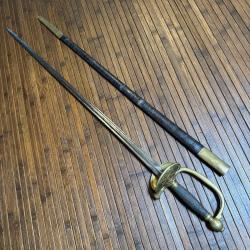 ÉPÉE SOUS OFFICIER D'ARTILLERIE MODELE 1853 COULAUX MANUFACTURÉE A KLINGENTHAL