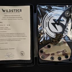 Wildsteer KRILL 20e Anniversaire - Couteau EDC &Eacute;dition Limit&eacute;e - Lame noir &Eacute;vid&eacute;e - &Eacute;poxy - Num&eacute;ro 1