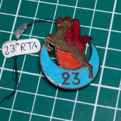 INSIGNE 23ème REGIMENT DE TIRAILLEURS ALGERIENS, 23EME RTA DRAGO PARIS DEPOSE