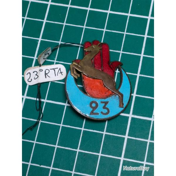 INSIGNE 23me REGIMENT DE TIRAILLEURS ALGERIENS, 23EME RTA DRAGO PARIS DEPOSE
