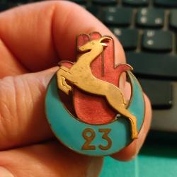 INSIGNE 23ème REGIMENT DE TIRAILLEURS ALGERIENS, 23EME RTA ARTHUS BERTRAND DEPOSE