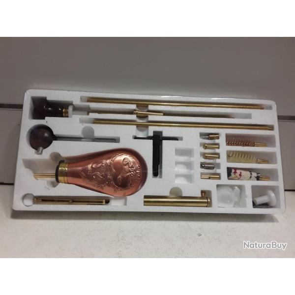 Coffret luxe d'accessoires de nettoyage/ entretien poudre noire cal.36/ 45