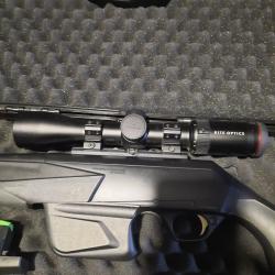 Carabine à culasse linéaire browning maral s.f compo nordic avec lunette kite optics k6