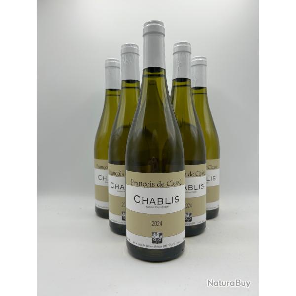 2024 Franois de Cless Chablis Vin Blanc - 6 Bouteilles
