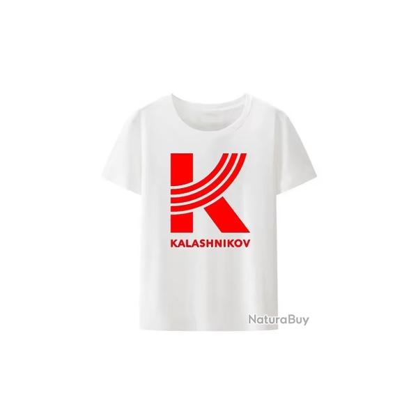 T-shirt KALASHNIKOV blanc LIVRAISON GRATUITE