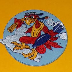 TISSU PATCH : ESCADRILLE DE BOMBARDEMENT DE L'ARMEE DE L'AIR&nbsp;&nbsp; , DIAMETRE 9&nbsp;CM , BON ETAT VOIR PHOTO