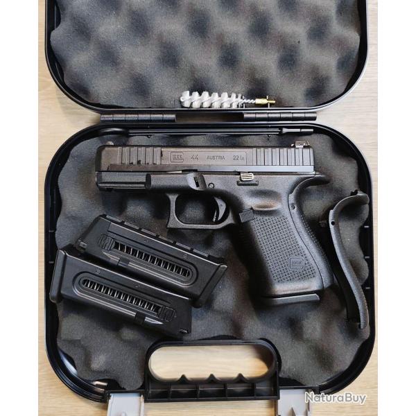 Pistolet GLOCK Mod. 44 - Cal .22 LR - 3 chargeurs/Mallette (Occasion)