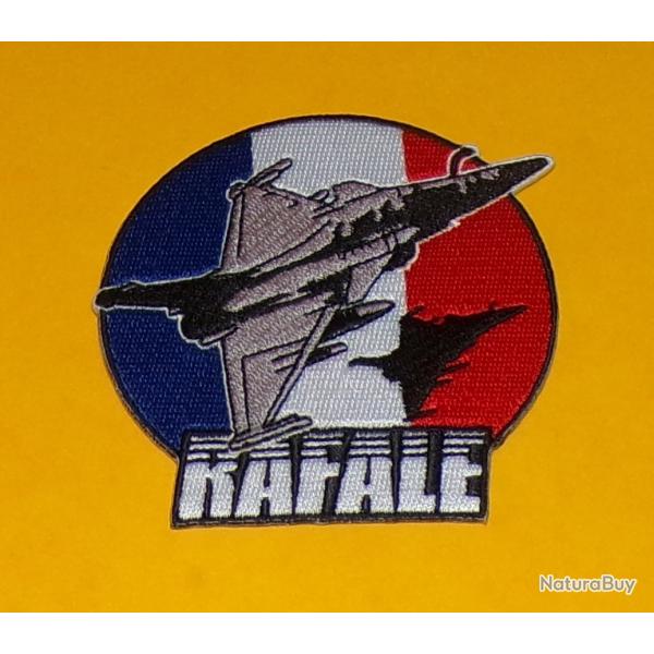 TISSU PATCH : RAFALE , ARMEE DE L'AIR FRANCAISE, DIAMETRE 8�CM , BON ETAT VOIR PHOTO . POUR TOUT REN
