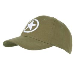Casquette Baseball Allied Star WWII (Couleur Vert)