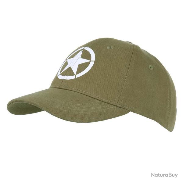 Casquette Baseball Allied Star WWII (Couleur Vert)