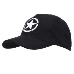 Casquette Baseball Allied Star WWII (Couleur Noir)