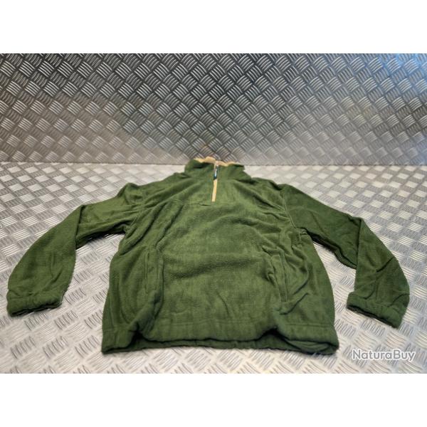 sweat pull polaire de luxe kaki chaud taille s