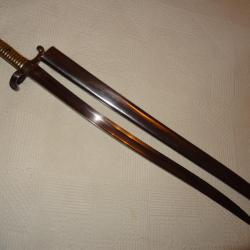 Sabre Ba&iuml;onnette pour carabine mle 1842-59 de chasseur