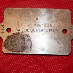 Jauge de saillie de percuteur de Fusil MAS 36