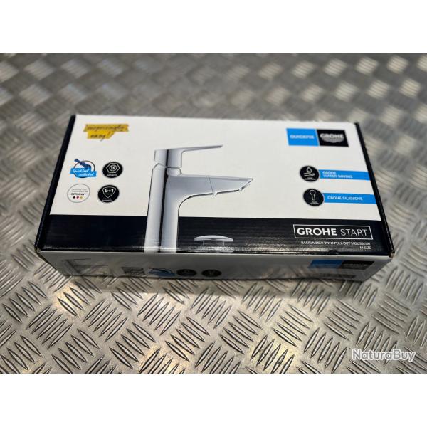 grohe start quickfix mitigeur monocommande lavabo salle de bains douchette extractible mousseur