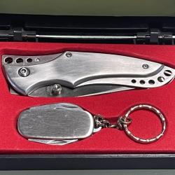 COFFRET COUTEAU AVEC PORTE CLE