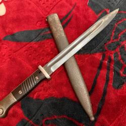 rare baionnette MAUSER 98.K fabrication W.K.C., datée 1939